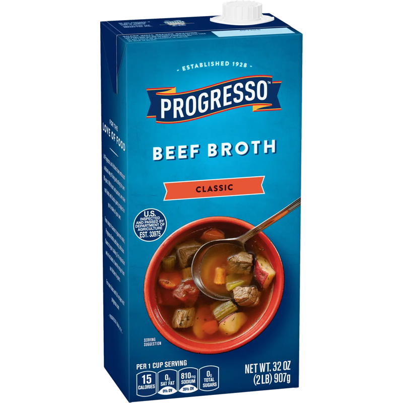 Progresso Classic Beef Broth Box view 1