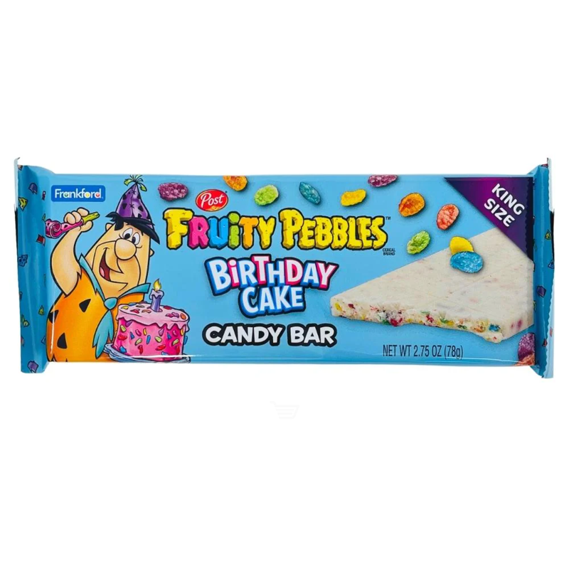Post Fruity Pebbles Birthday Cake Candy Bar 2.75oz