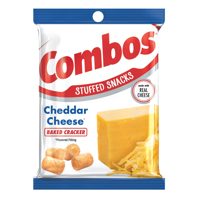 Combos Cheddar Cheese Baked Cracker Snacks view 1