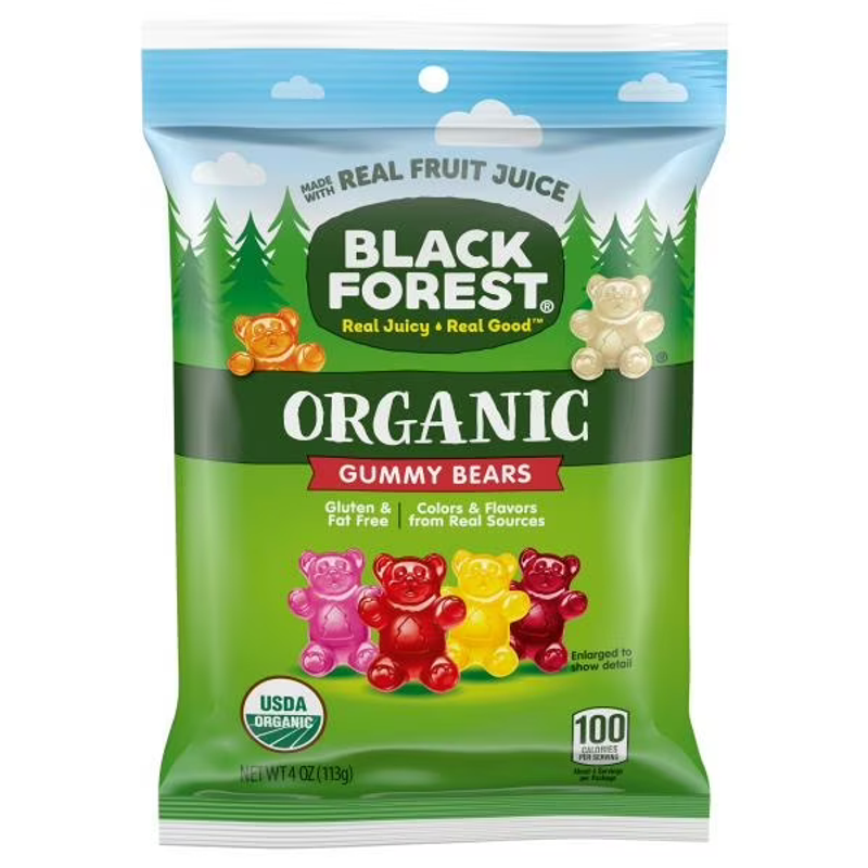 Black Forest Organic Gummy Bears 4oz Bag