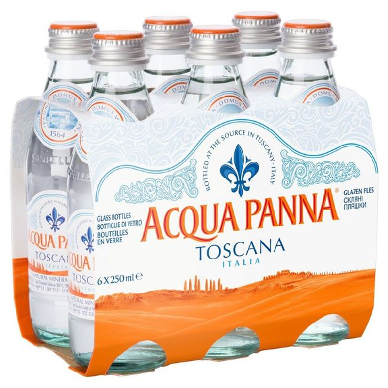 Acqua Panna Natural Spring Water 250mL 6-pack