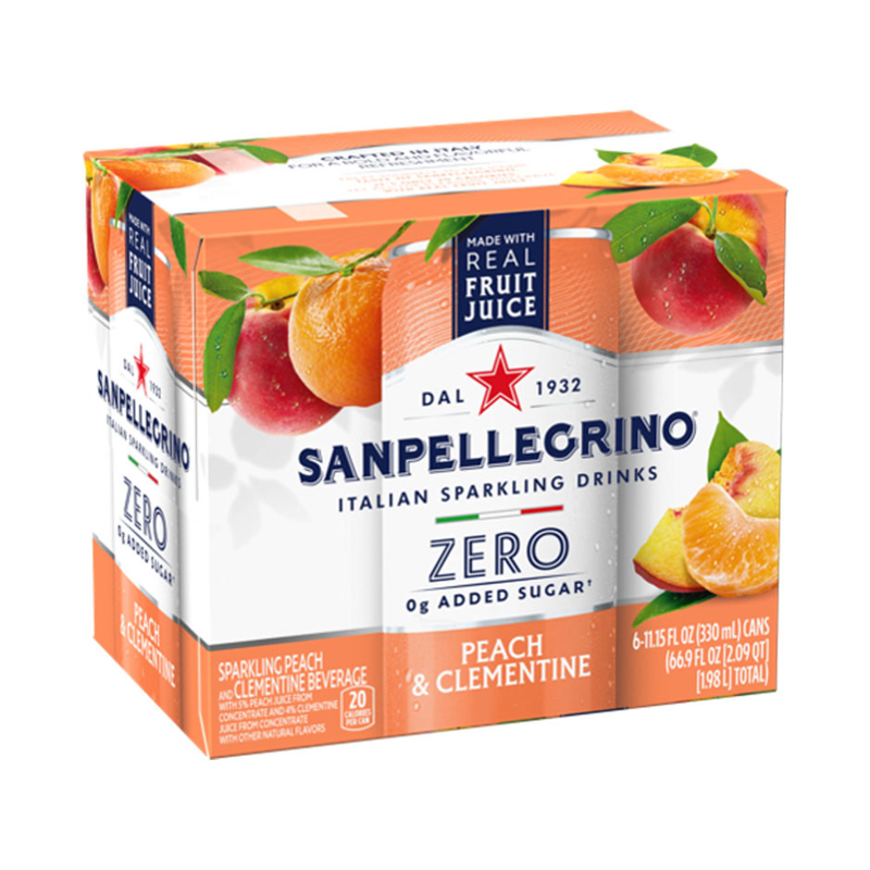 San Pellegrino Zero Peach & Clementine view 1