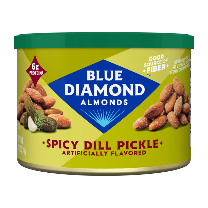 Blue Diamond Bold Spicy Dill Pickle Almonds 6oz Can