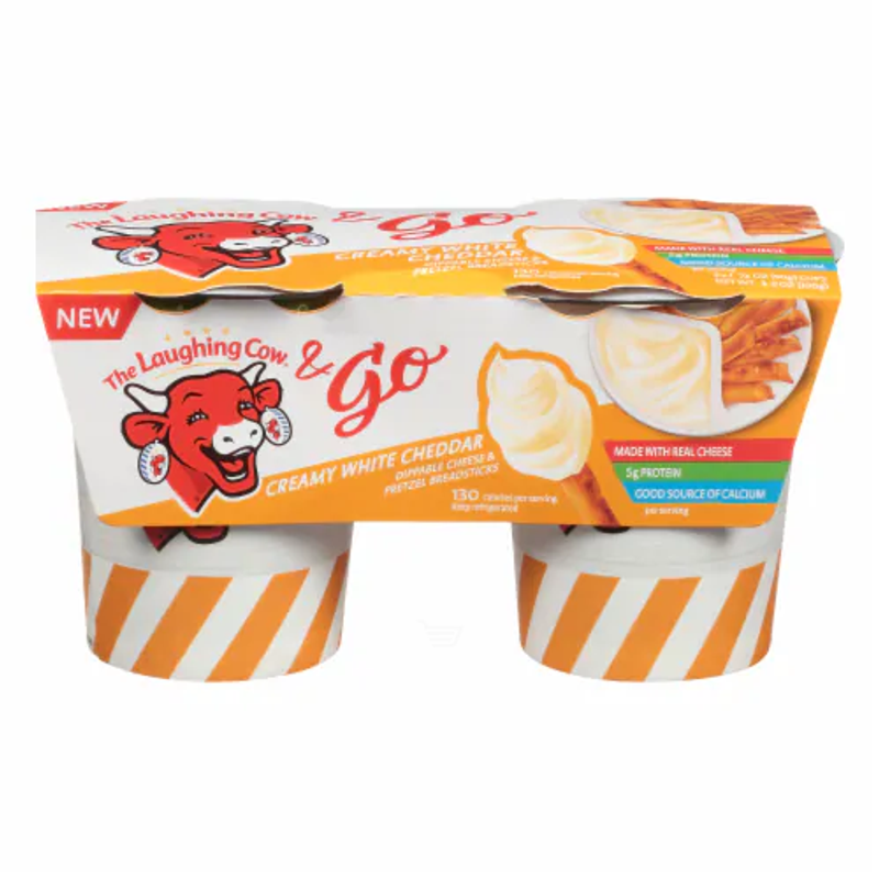 The Laughing Cow Creamy White Cheddar Cheese & Go 0.76oz