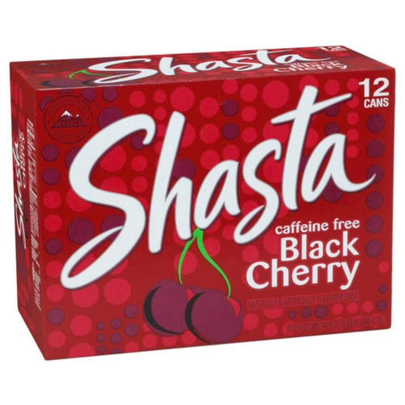 Shasta Black Cherry Soda view 1