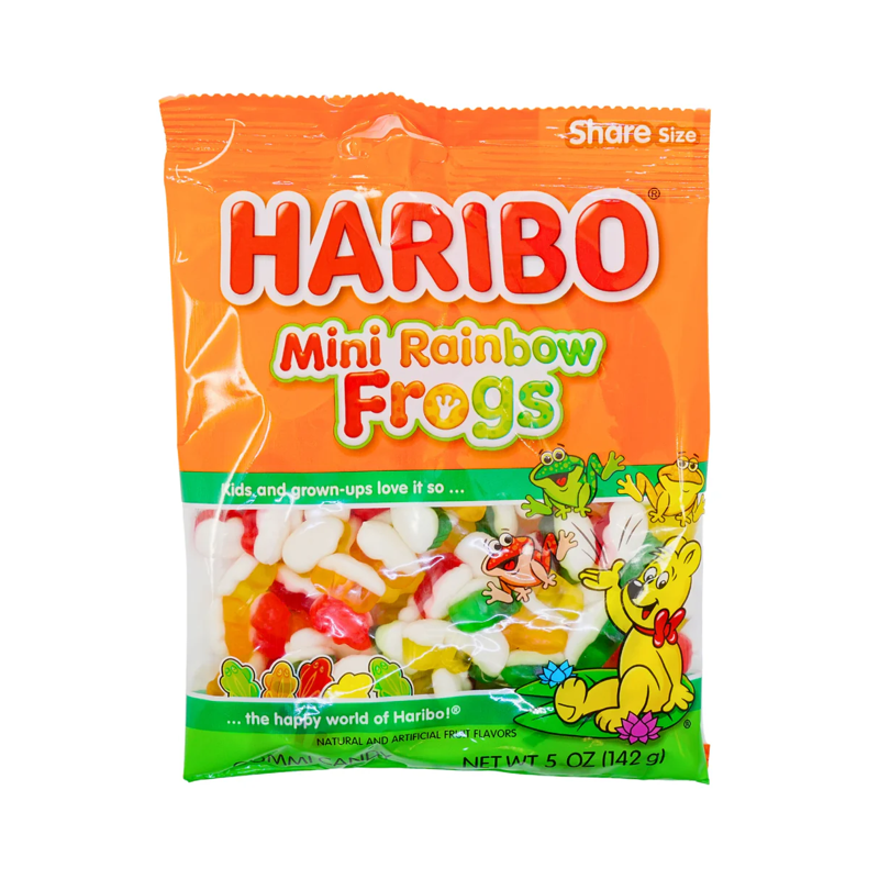 HARIBO Mini Rainbow Frogs 5oz bag