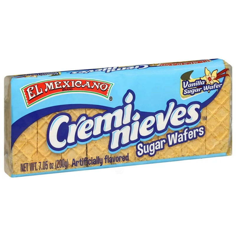El Mexicano Creminieves Vanilla Sugar Wafers Box view 1