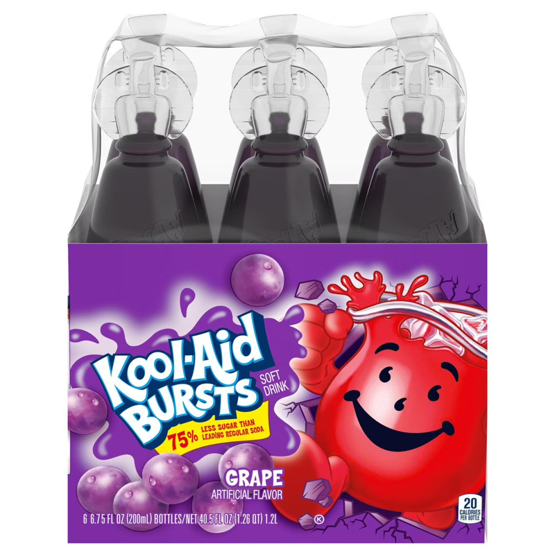 Kool-Aid Bursts Grape 6 Pack 40.5oz Bottles