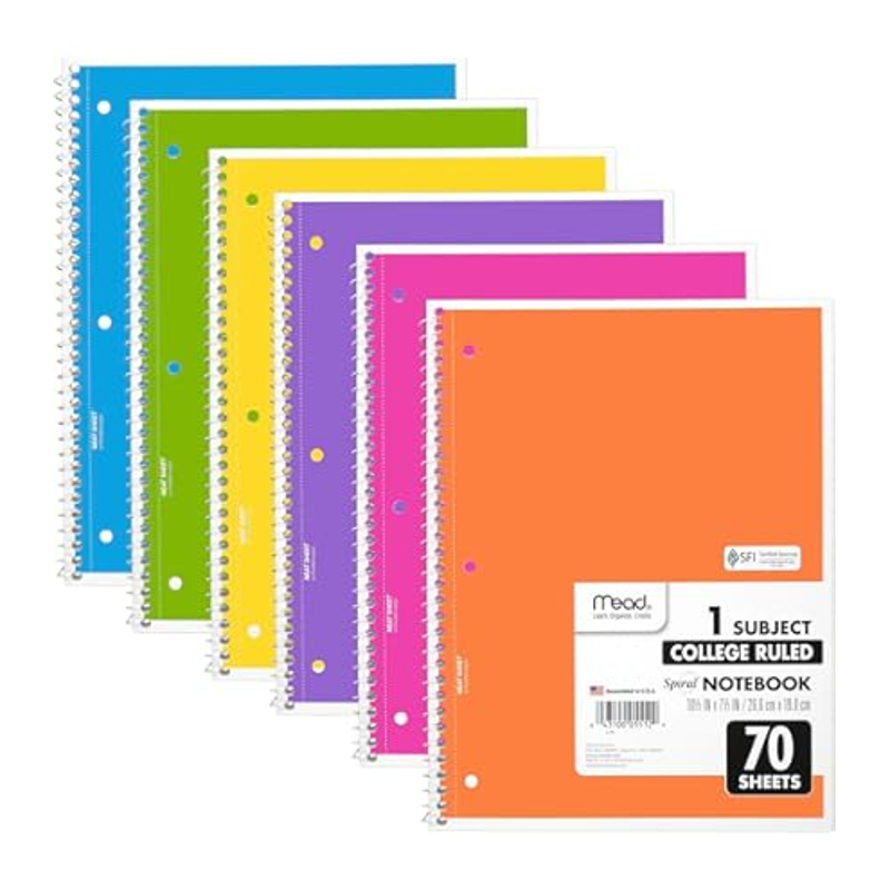 Mead Spiral Notebook view 1
