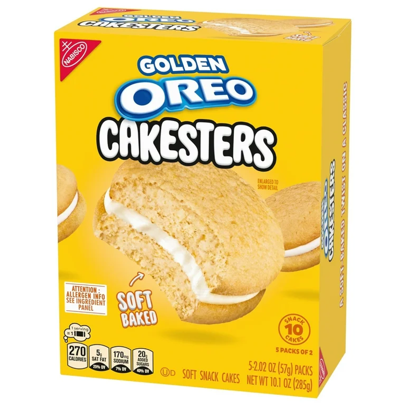 OREO Golden Cakesters 10.1oz 5 Pack Boxs