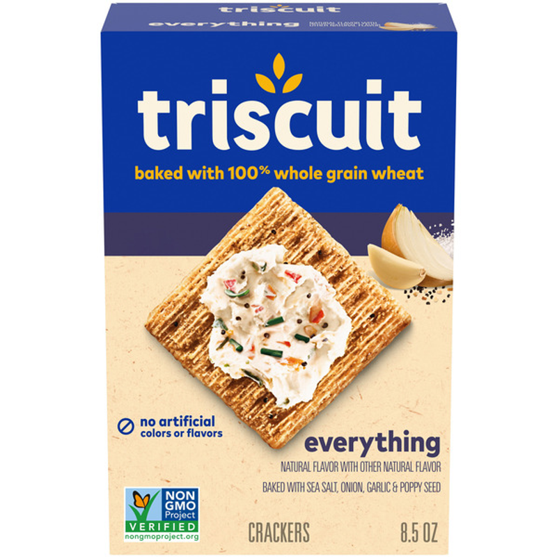 Triscuit Everything Whole Grain Crackers view 1