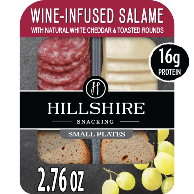 Hillshire Snacking Small Plates Wine-Infused Salame with White Cheddar Cheese view 1