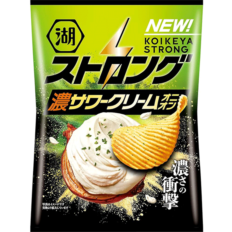 Koikeya Strong Sour Cream & Onion Potato Chips view 1