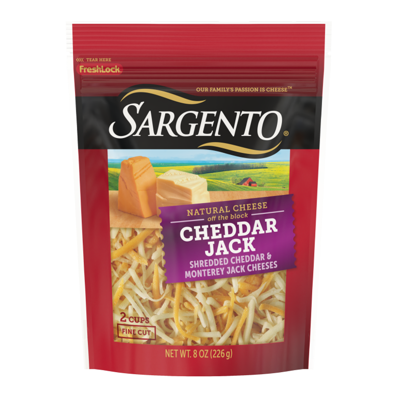 Sargento Cheddar Jack Shredded Cheese 8oz Bag