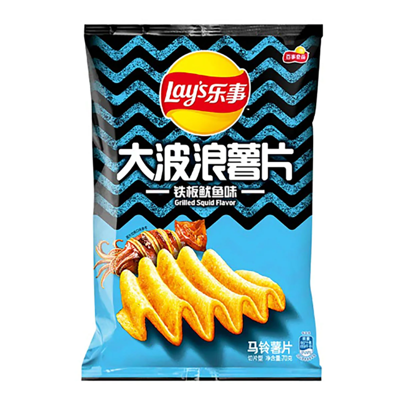 Lay's Grilled Squid Calamari Salt & Pepper Potato Chips 24g Bag