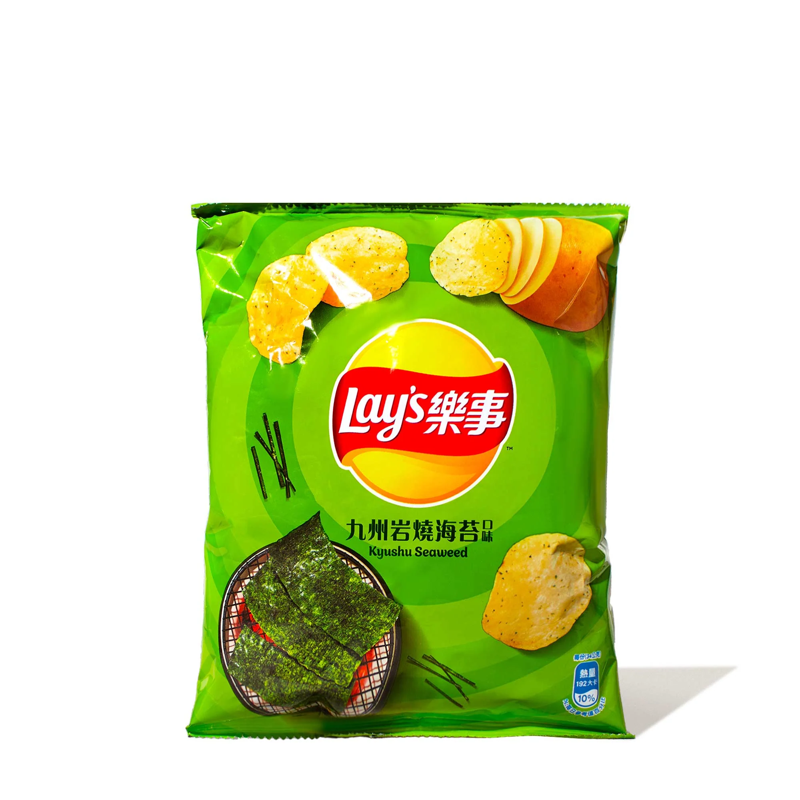 Lay's Kyushu Seaweed Flavor Potato Chips 34g Bag