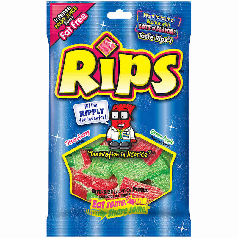 Rips Bite-Size Strawberry & Green Apple Pieces 4oz Bag