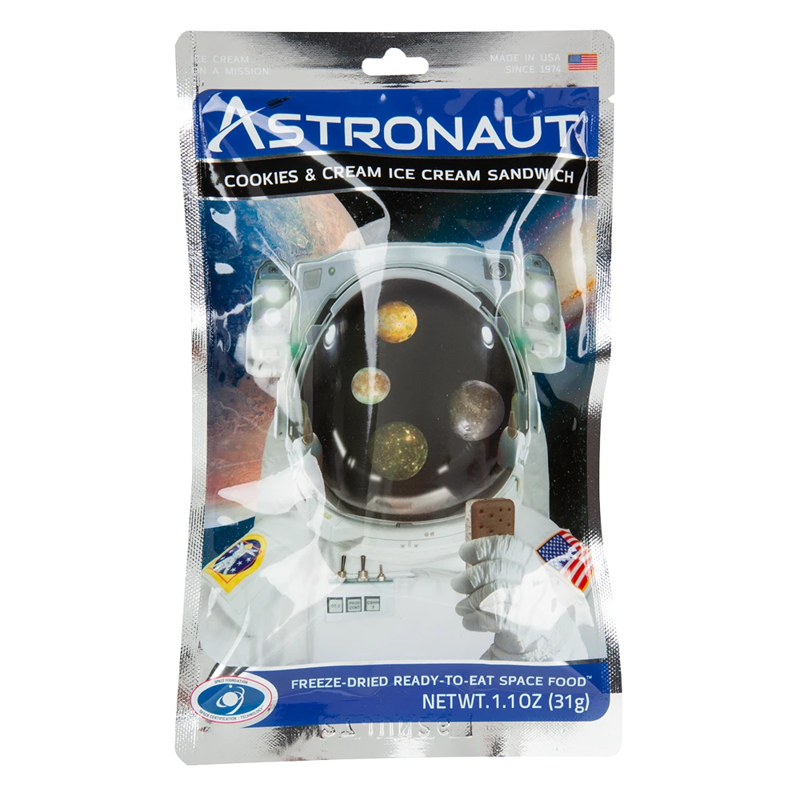 Astronaut Foods Cookies & Cream Ice Cream Sandwich view 1