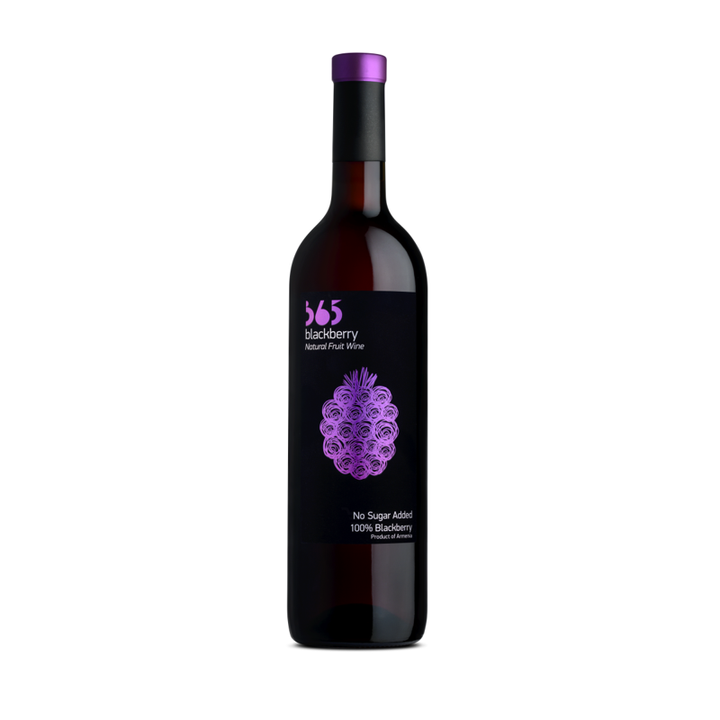 365 Blackberry Natural Fruit Wine 750mL