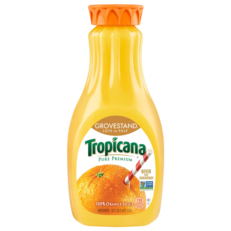Tropicana Grovestand Orange Juice Lots of Pulp view 1