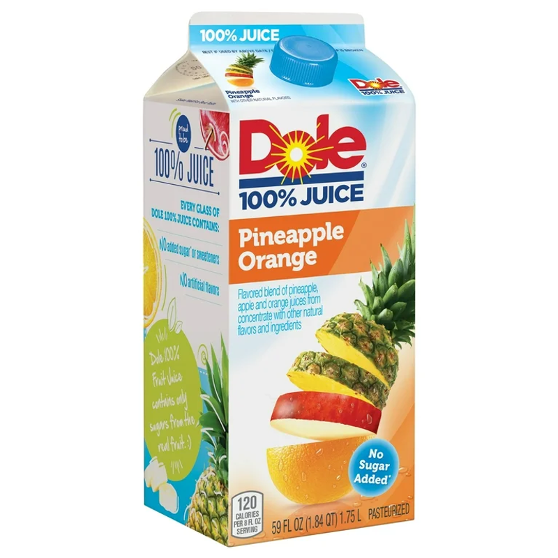Dole 100% Pineapple Orange Juice 59oz