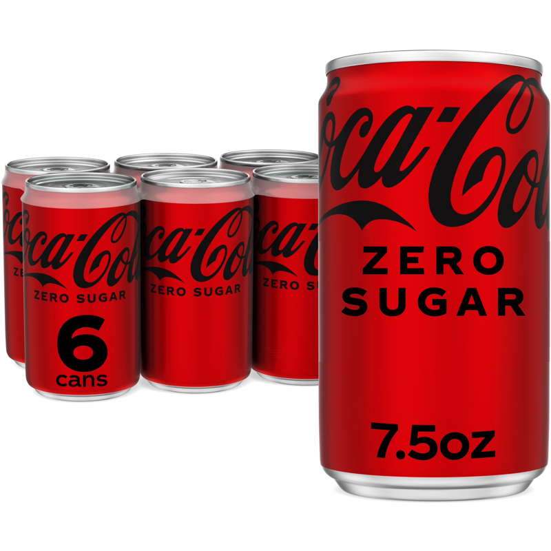 Coca-Cola Zero Sugar 6 Pack 7.5oz Cans