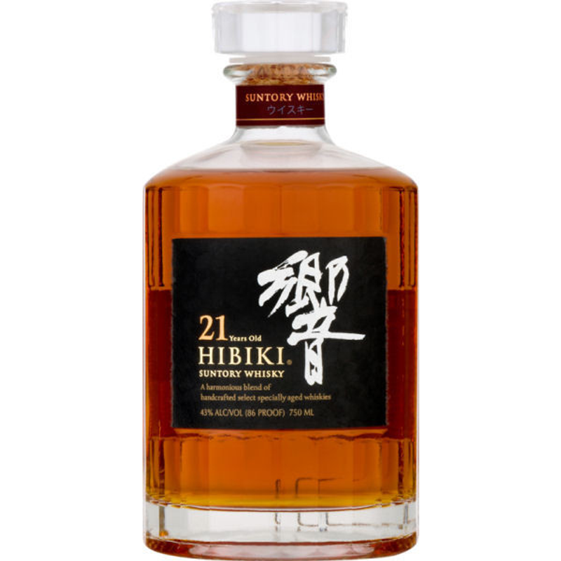 Suntory Hibiki 21 Year Old Blended Japanese Whisky 750mL