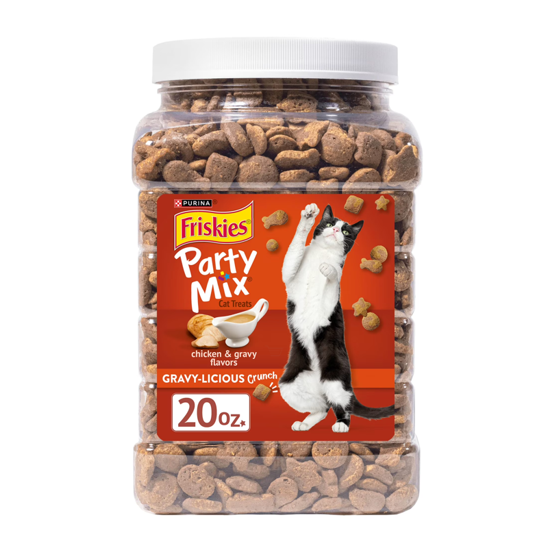 Friskies Party Mix Gravy-Licious Crunch Cat Treats view 1