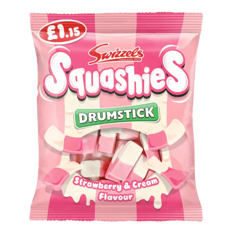 Swizzels Matlow Squashies Drumstick Strawberry & Cream view 1
