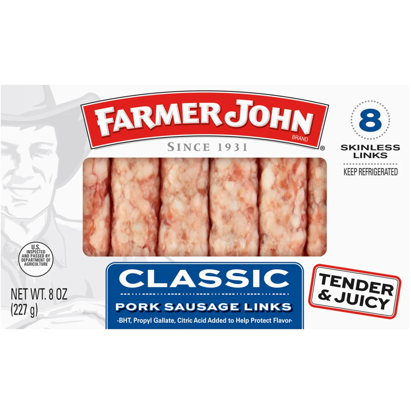 Farmer John Classic Pork Sausage Links view 1