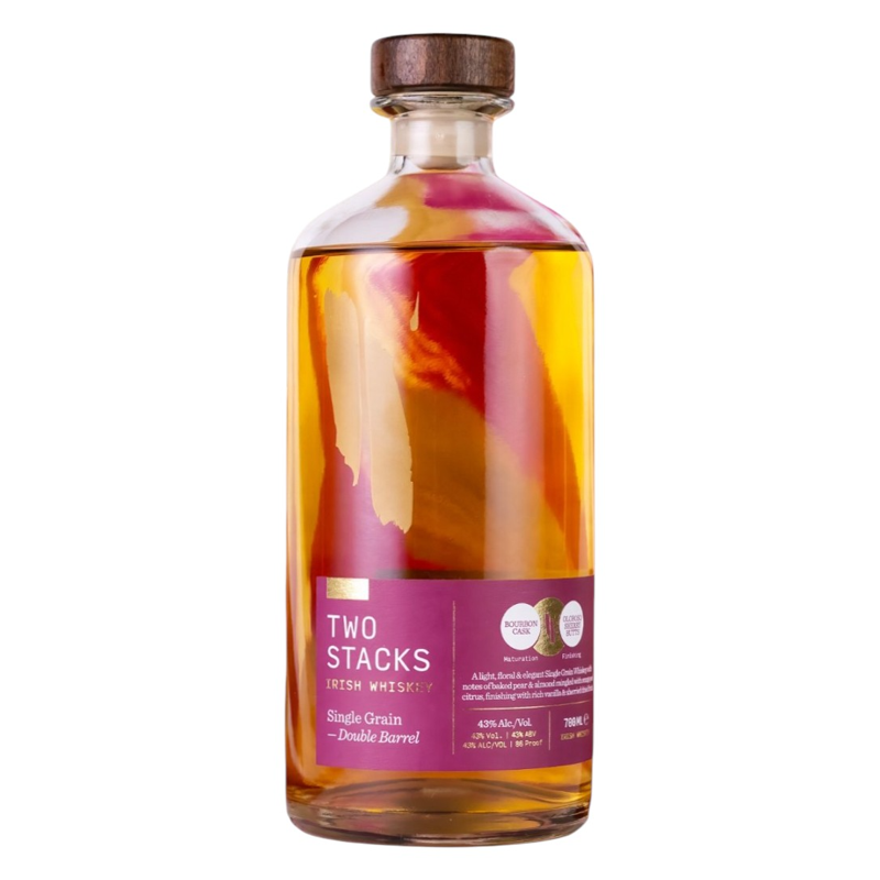 Two Stacks Irish Whiskey Double Barrel Single Grain 750mL
