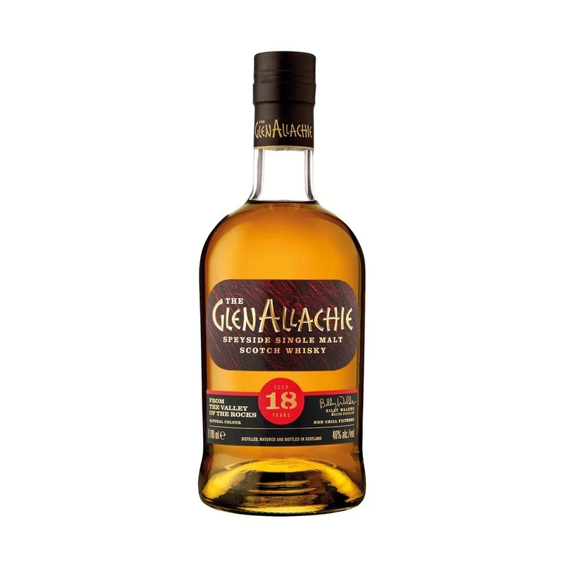 The GlenAllachie 18 Year Old Single Malt Speyside Scotch Whisky view 1