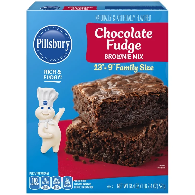 Pillsbury Chocolate Fudge Brownie Mix 18.4oz