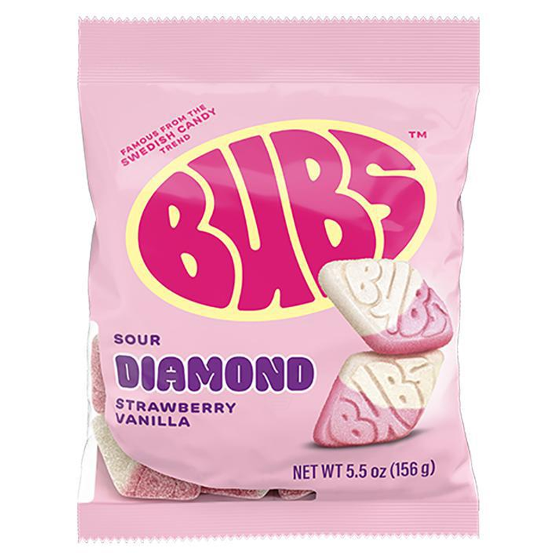 BUBS Sour Diamond Strawberry Vanilla Gummies view 1