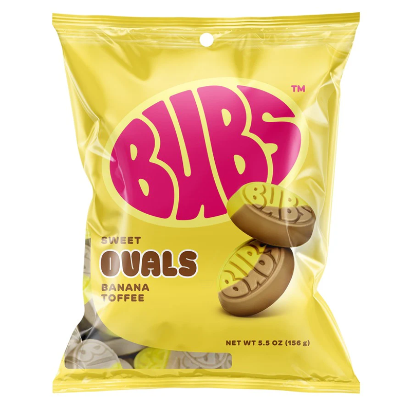 BUBS Sweet Ovals Banana Toffee 5.5oz Bag