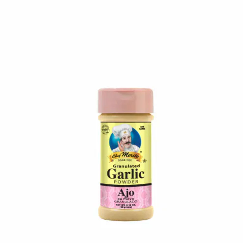 Chef Merito Garlic Powder 2.12oz Bottle