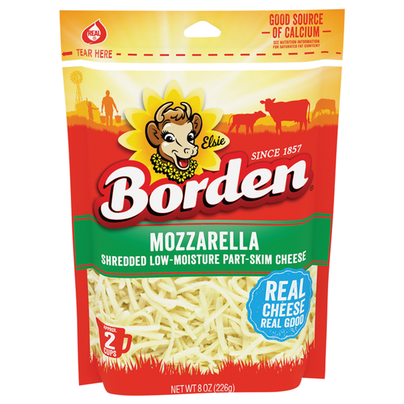 Borden Shredded Mozzarella Cheese view 1