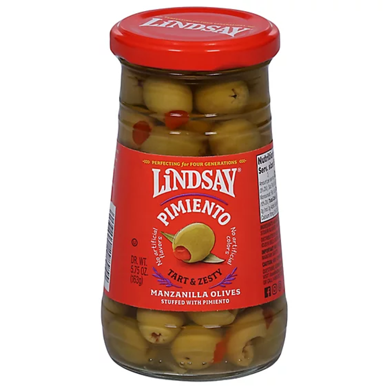 Lindsay Spanish Manzanilla Olives with Pimiento view 1