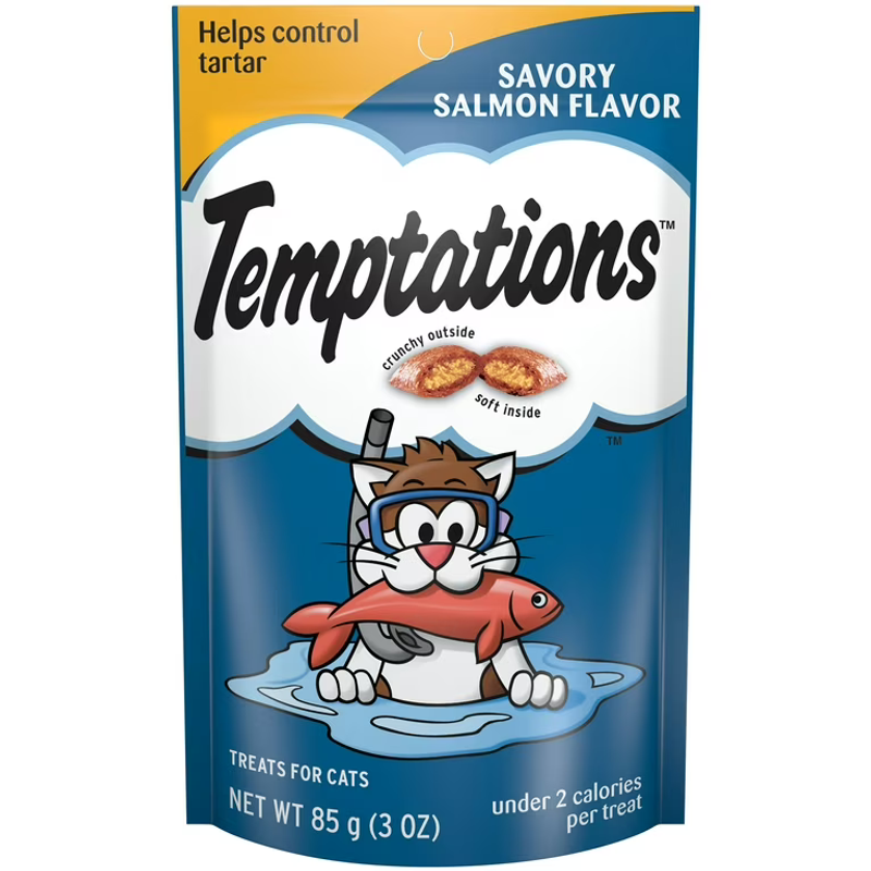 Temptations Savory Salmon Flavor Cat Treats view 1