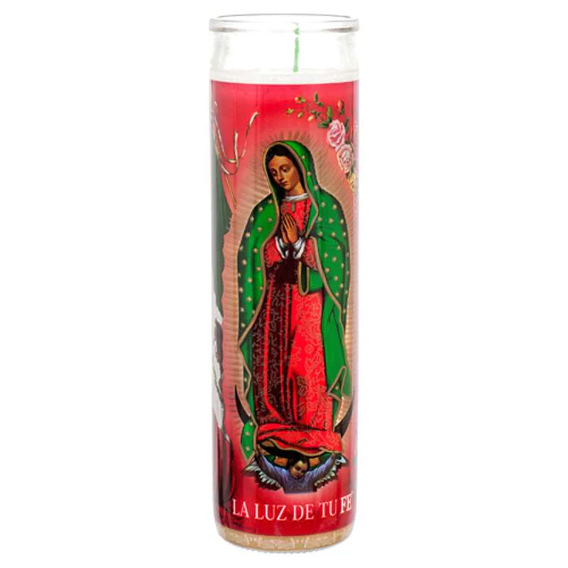 Virgin de Guadalupe Veladora Candle 5.5in 12 Pack 5.5in Boxs