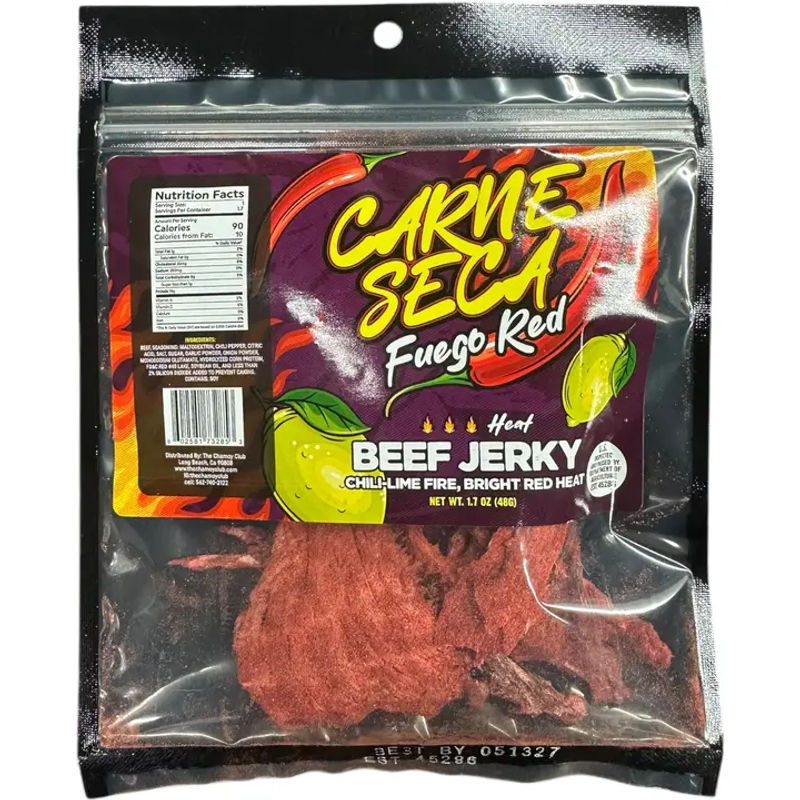 Carne Seca Fuego Red Beef Jerky 1.7oz Bag