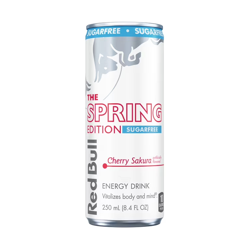 Red Bull Spring Edition Cherry Sakura Sugar-Free view 1