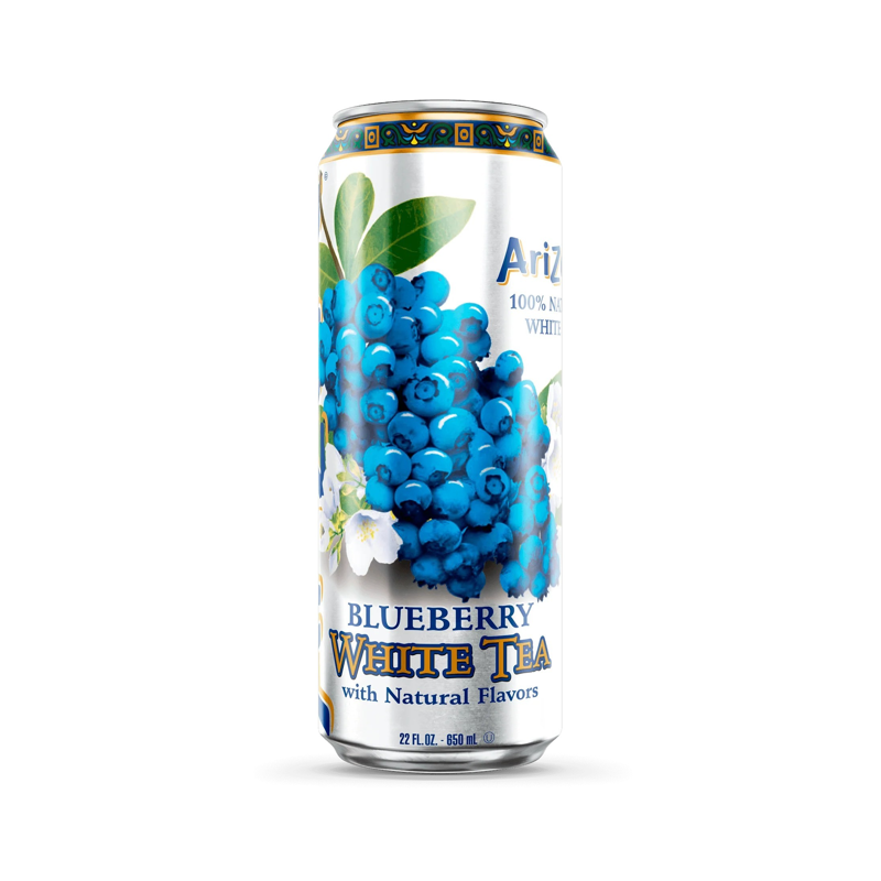 Arizona Blueberry White Tea 22oz can