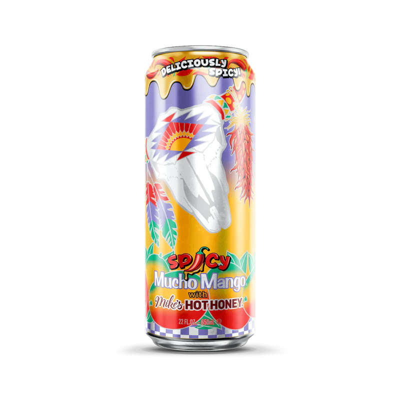 AriZona Spicy Mucho Mango with Mike's Hot Honey 22oz Can