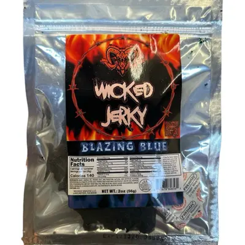 Wicked Jerky Blazin' Blue Bag view 1