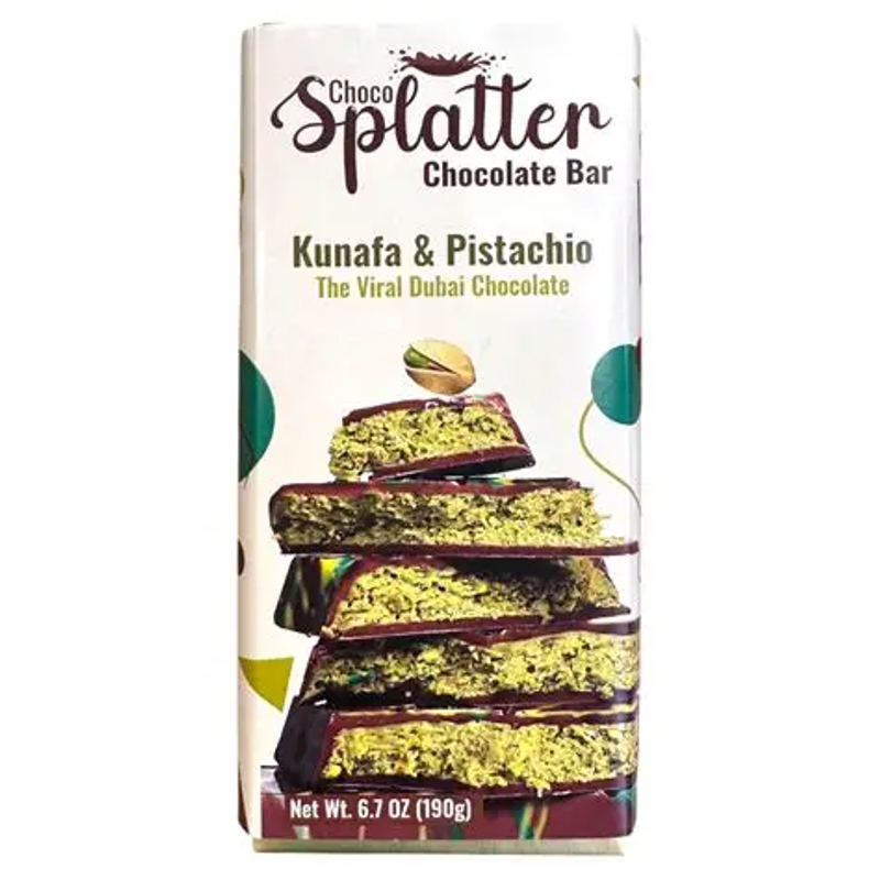 Choco Splatter Fudgy Brownies Dubai Chocolate flavor 6.7oz Box