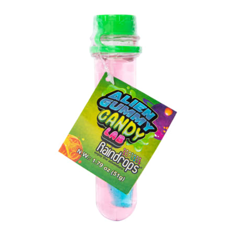 Raindrops Alien Gummy Candy Lab 51g