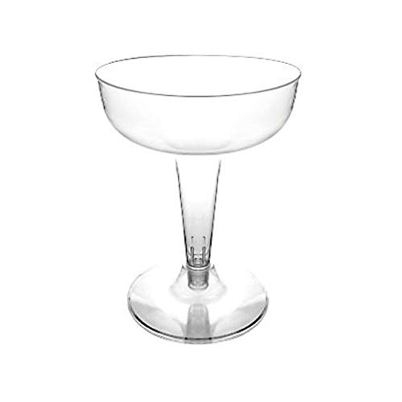 GREENBIER Plastic Champagne Glasses view 1
