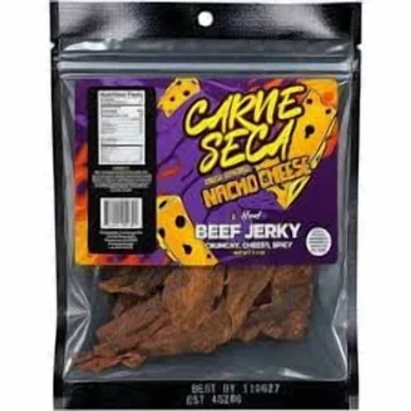 Carne Seca True Seca Beef Jerky Nacho Cheese Flavor