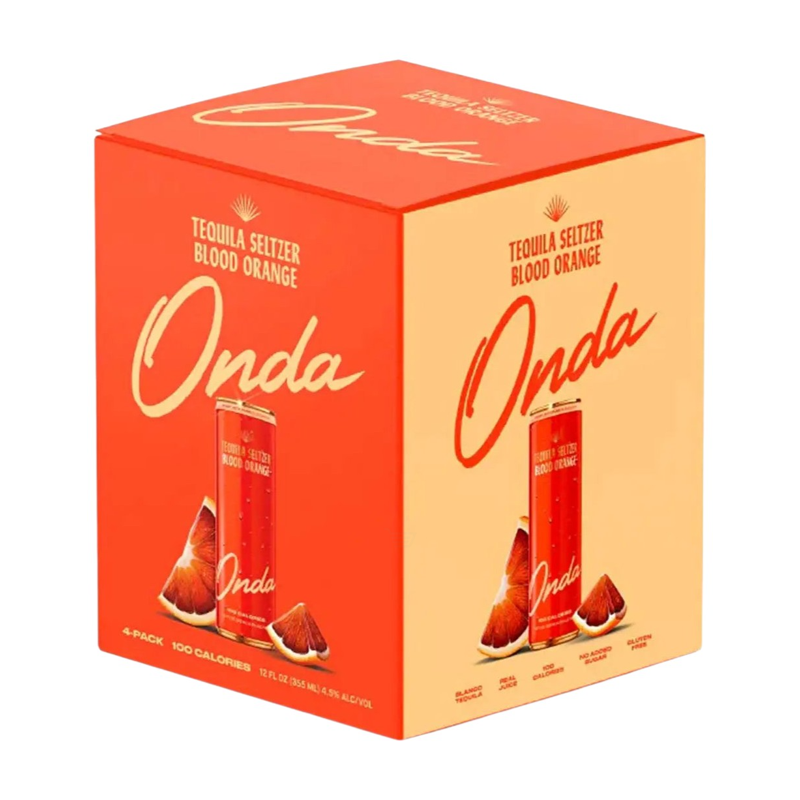 Onda Blood Orange Tequila Seltzer 4pk 12oz can